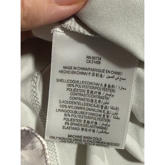 NWT BCBGeneration Sleeveless Cocktail Dress Blouson Ruffle Floral Sz 0 MSRP $260 - Picture 12 of 13